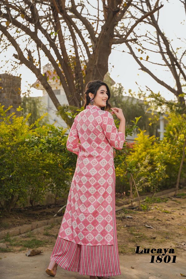 Lucaya Vol 18 Printed Casual Wear Kurti With Bottom Wholesale Market In Surat
